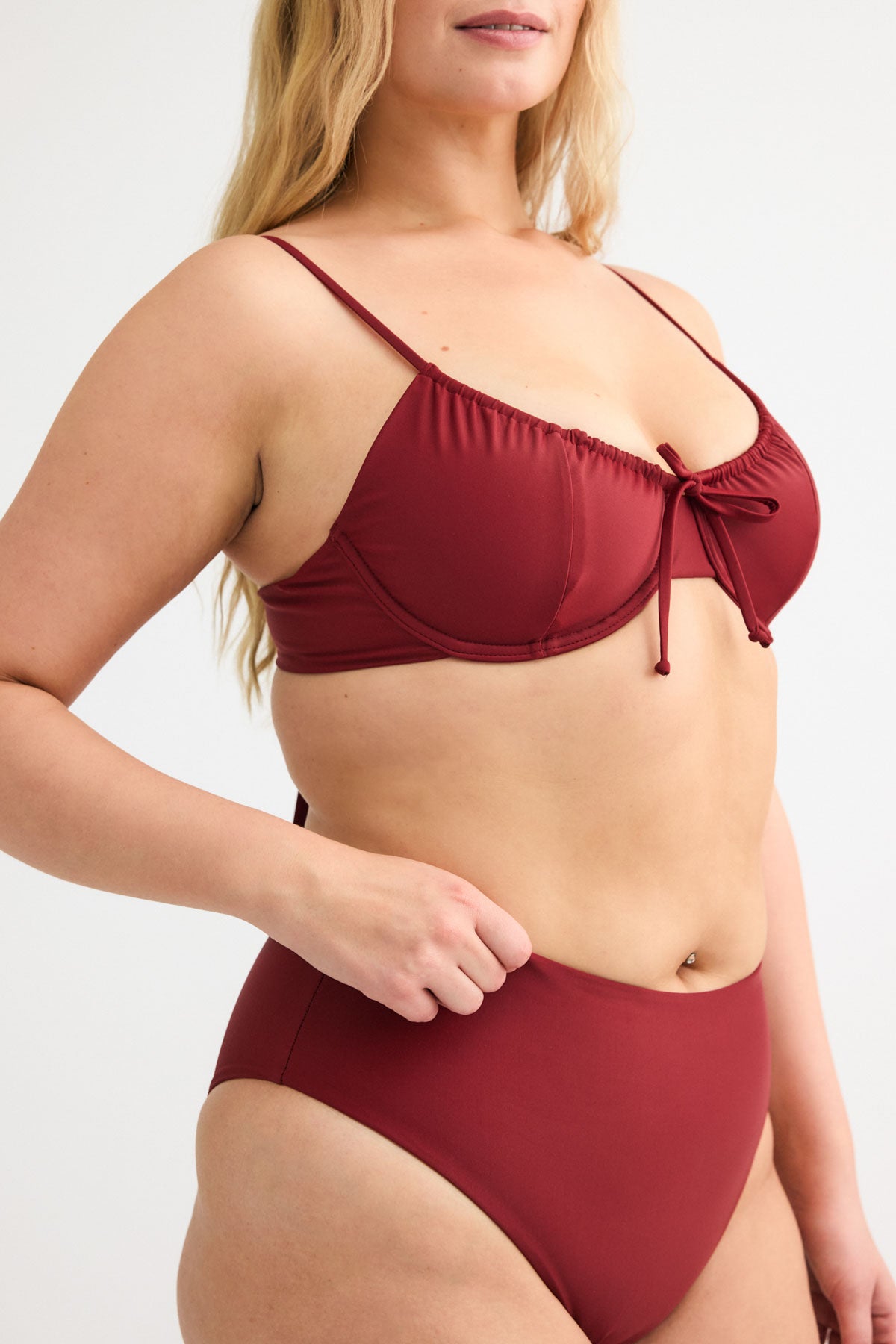 Bordeaux Drawstring Top