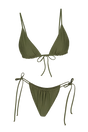 Olive Triangel Bikini-Set