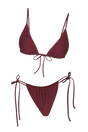 Bordeaux Triangel Bikini-Set