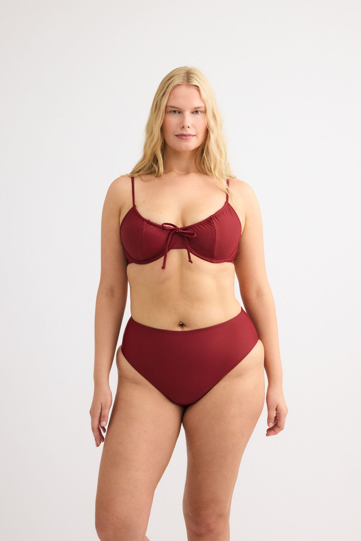 Bordeaux Drawstring Top
