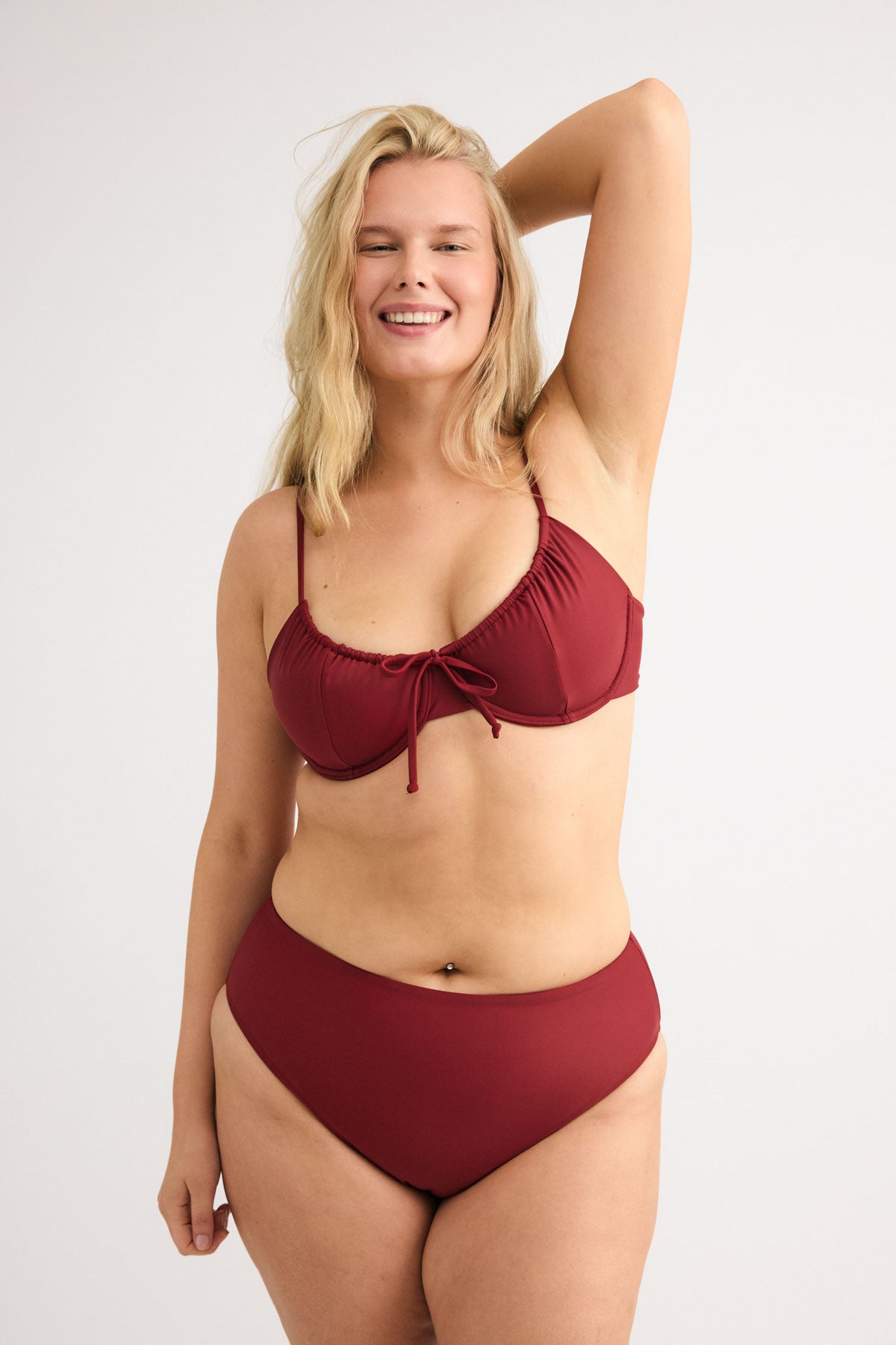 Bordeaux Drawstring Top